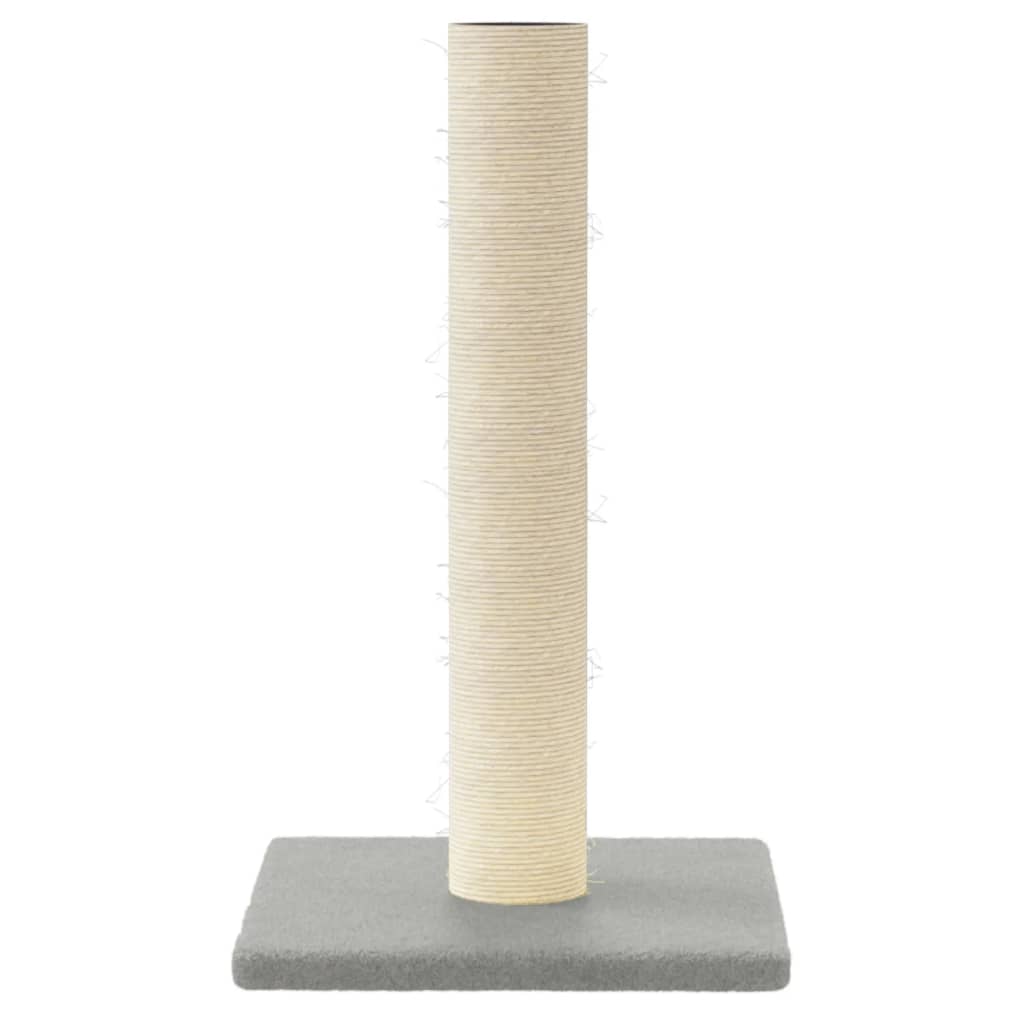 vidaXL Cat Scratching Post Light Grey 22x22x45 cm