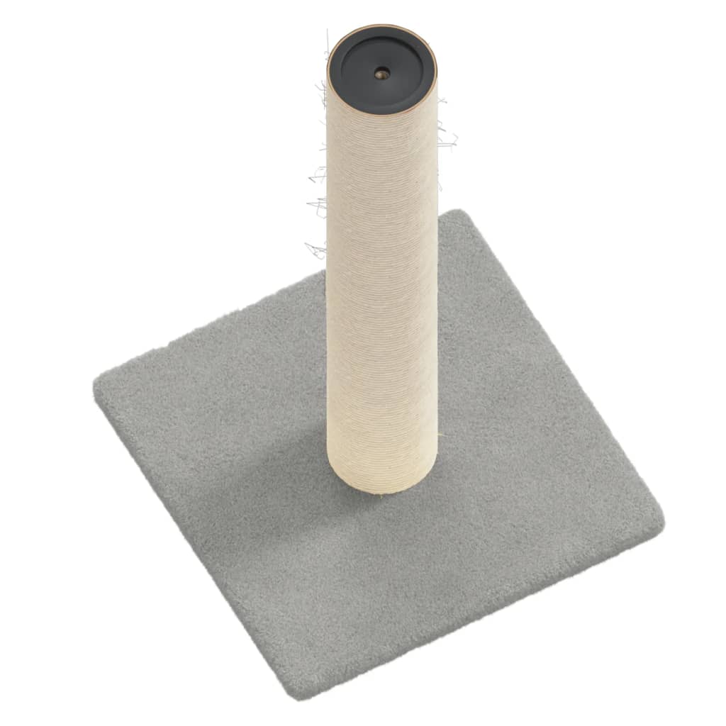 vidaXL Cat Scratching Post Light Grey 22x22x45 cm