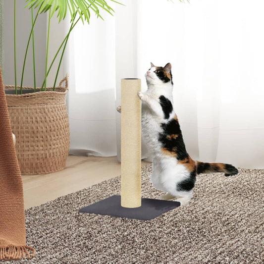 vidaXL Cat Scratching Post Dark Grey 22x22x45 cm