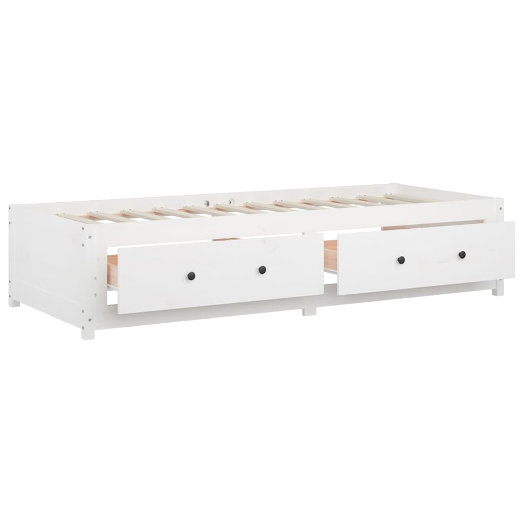 Day Bed without Mattress White 80x200 cm Solid Wood Pine