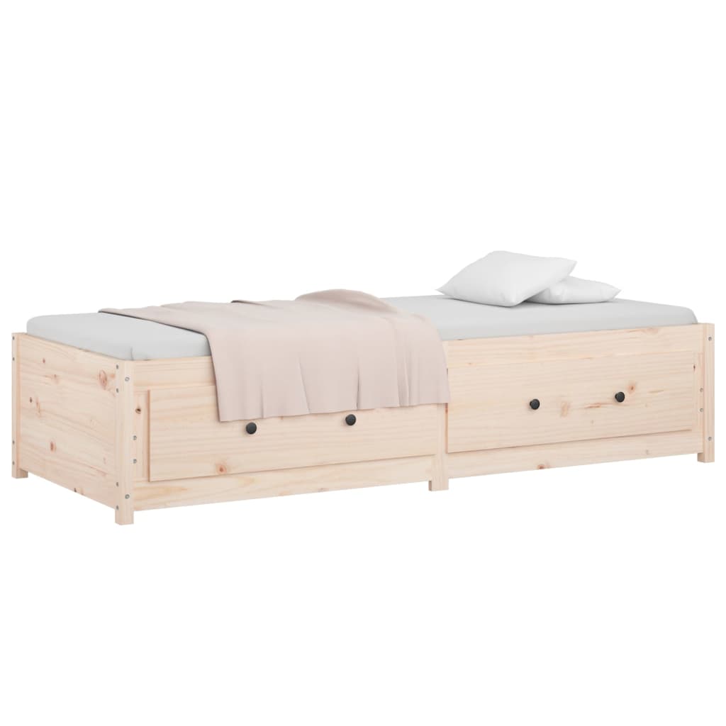 Day Bed without Mattress 90x190 cm Single Single Solid Wood Pine