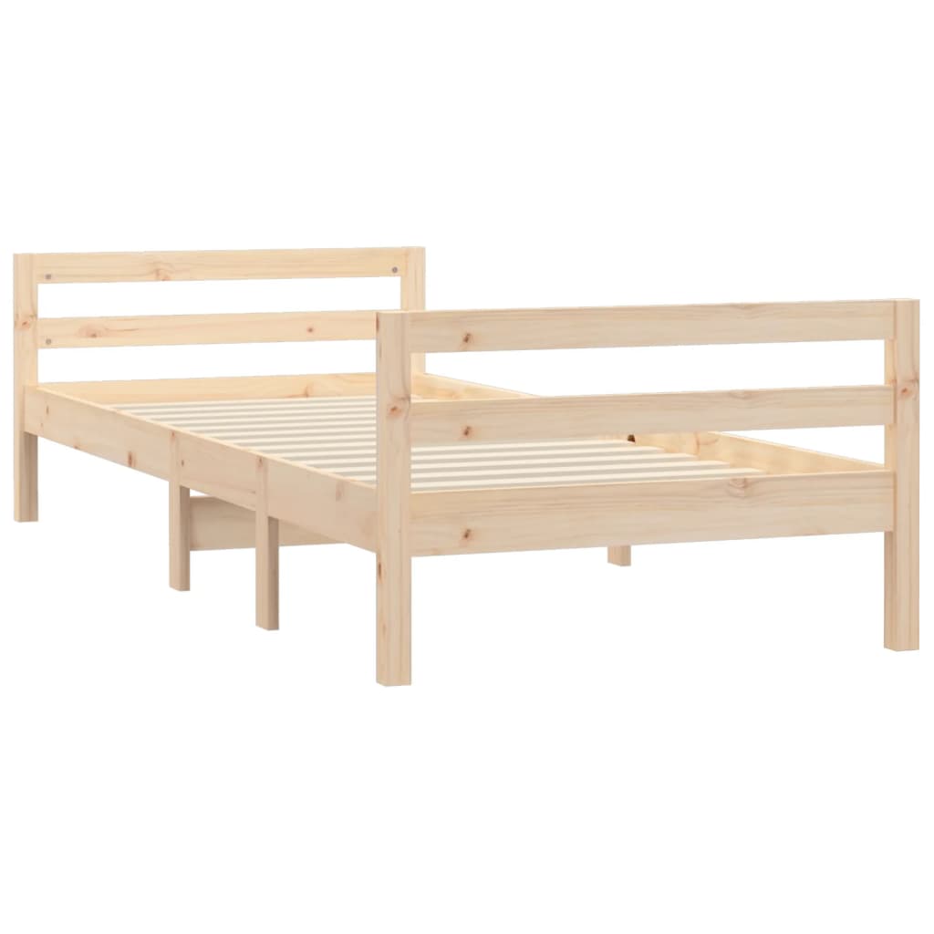 vidaXL Bed Frame without Mattress 80x200 cm Solid Wood Pine