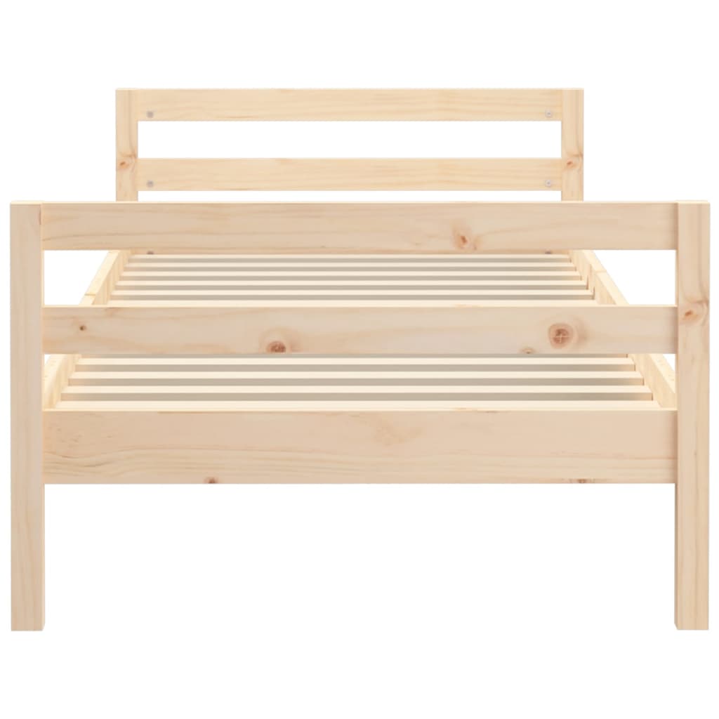 vidaXL Bed Frame without Mattress 80x200 cm Solid Wood Pine