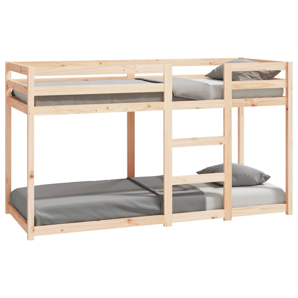 vidaXL Bunk Bed without Mattress 75x190 cm Small Single Solid Wood Pine