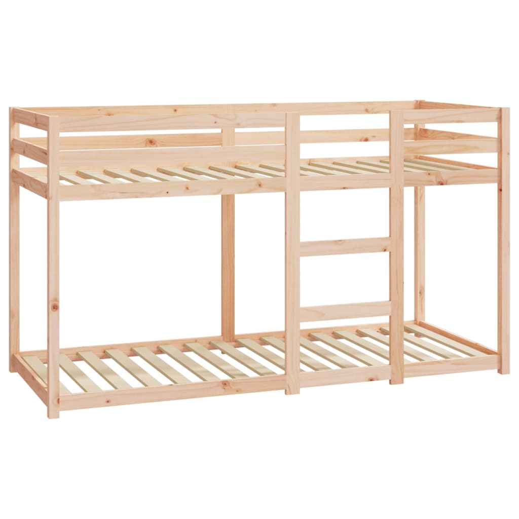 vidaXL Bunk Bed without Mattress 75x190 cm Small Single Solid Wood Pine