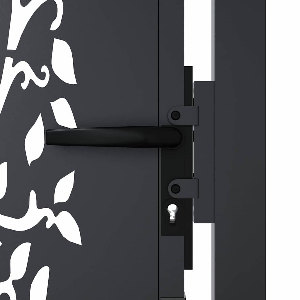 Garden Gate Anthracite 100x150 cm Steel Tree Design
