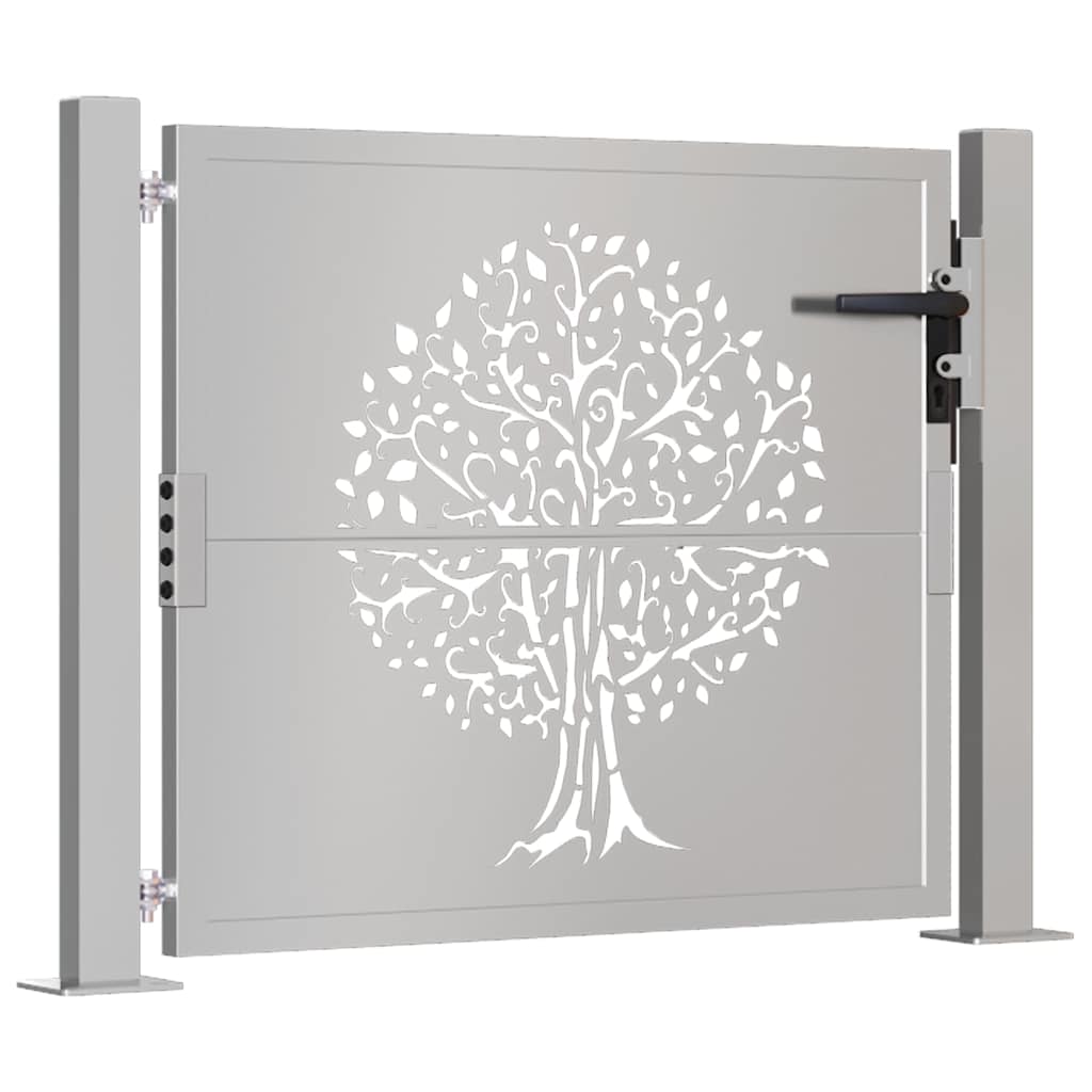 Garden Gate 100x100 cm Corten Steel Tree Design
