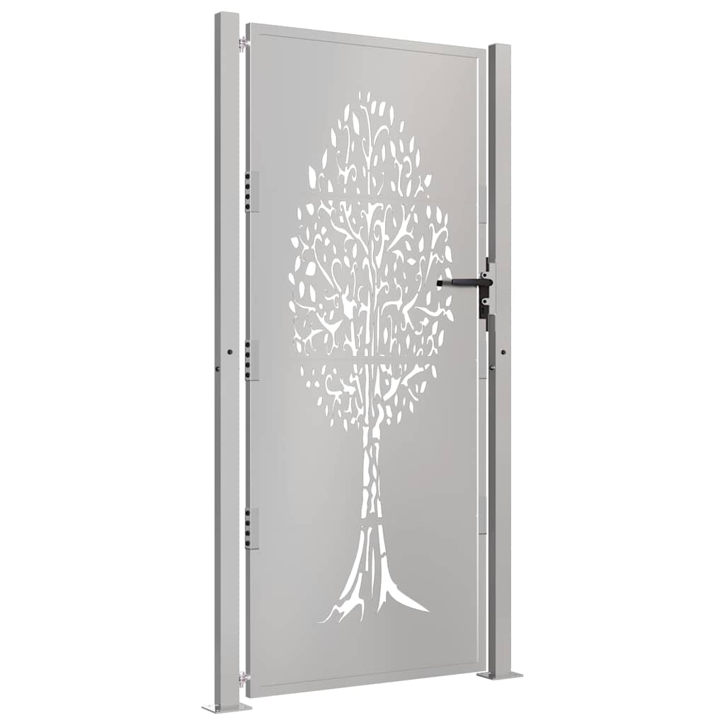 Garden Gate 100x175 cm Corten Steel Tree Design