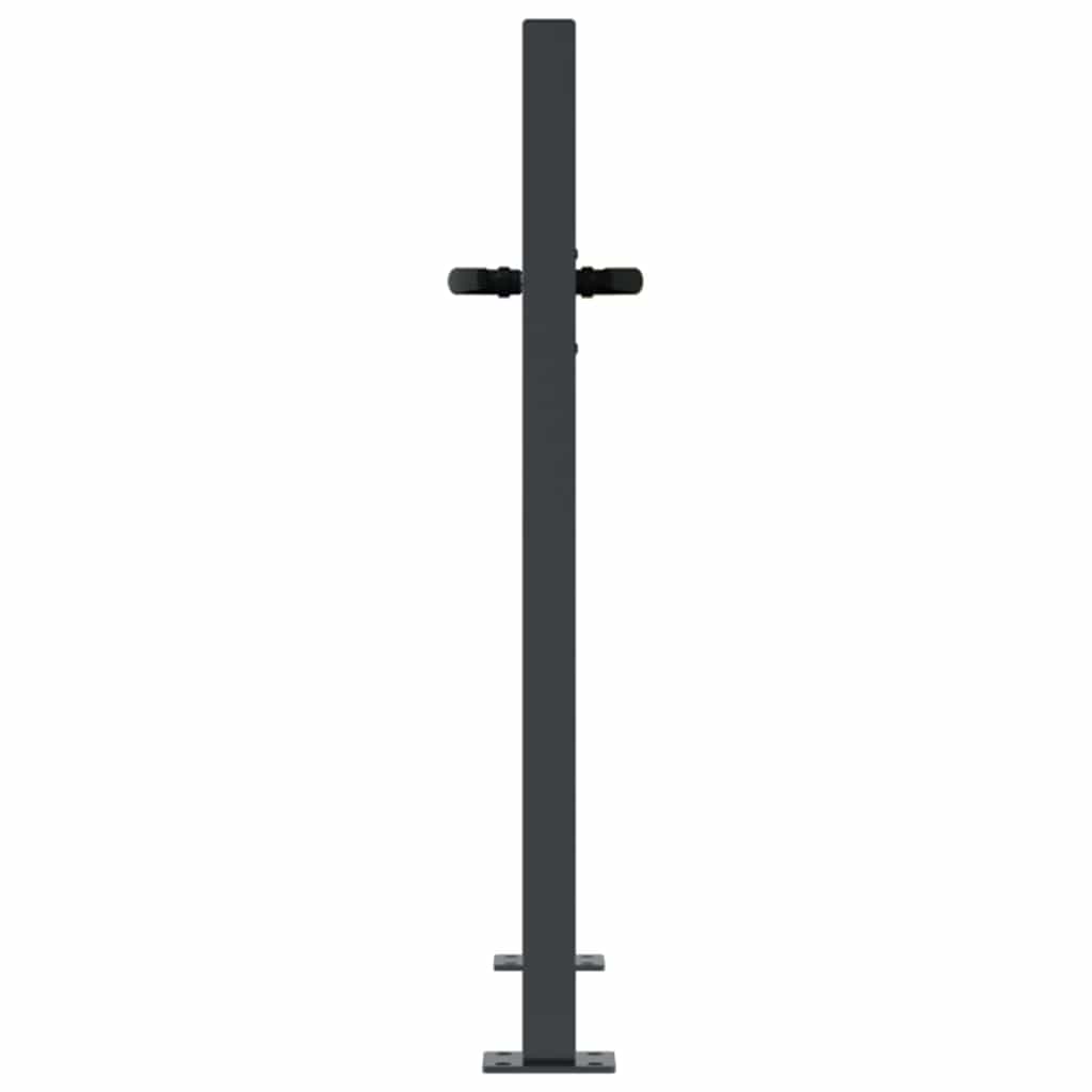 Garden Gate Anthracite 100x100 cm Steel Grass Design