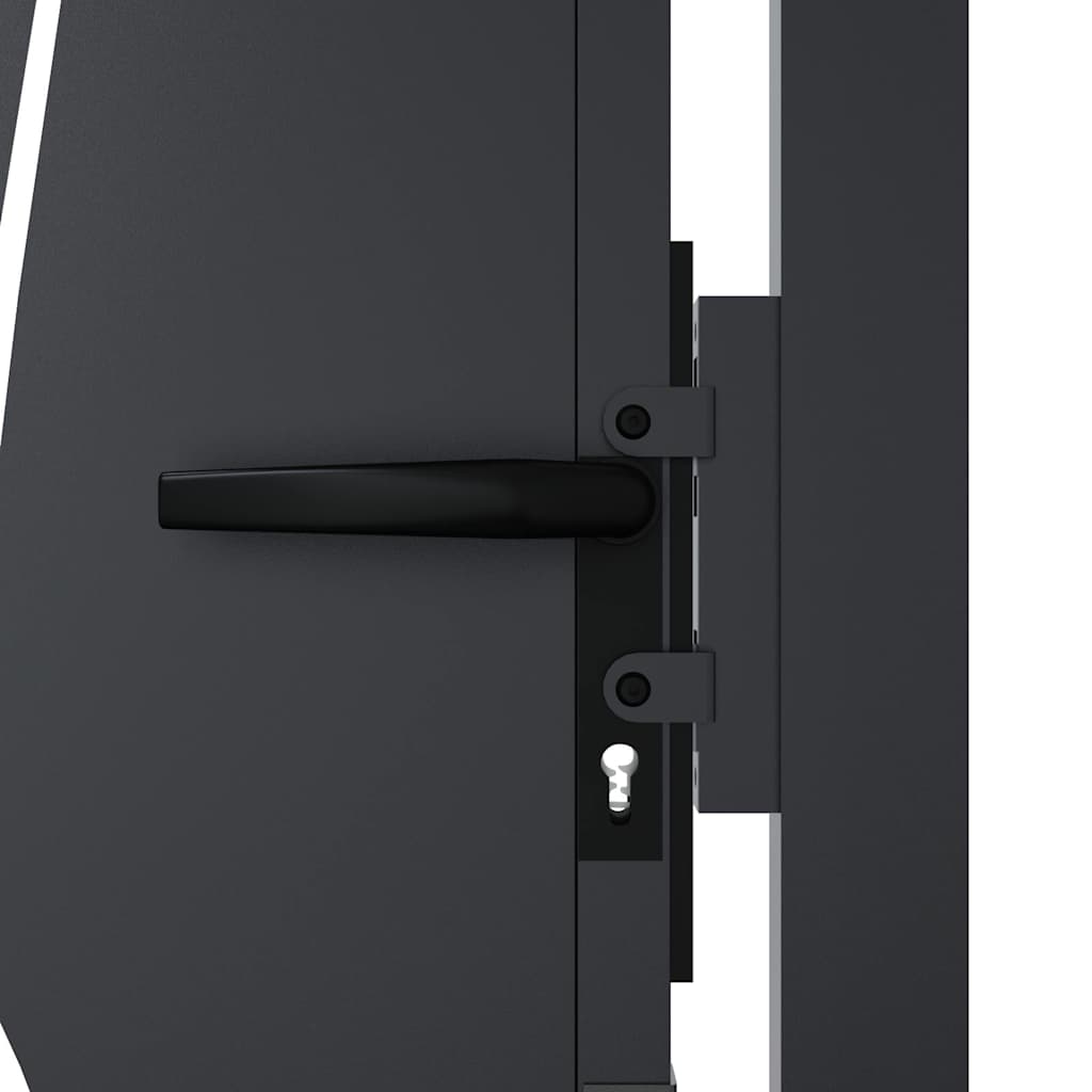 Garden Gate Anthracite 100x125 cm Steel Grass Design