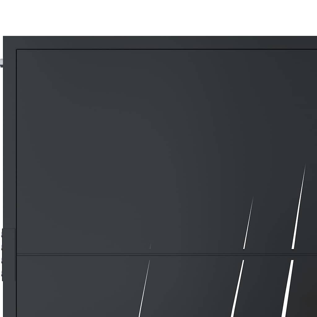 Garden Gate Anthracite 100x150 cm Steel Grass Design