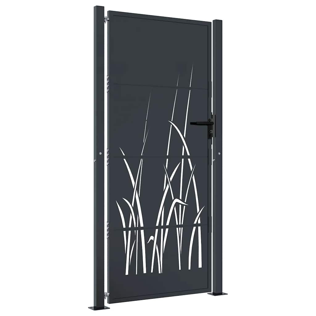 Garden Gate Anthracite 100x200 cm Steel Grass Design