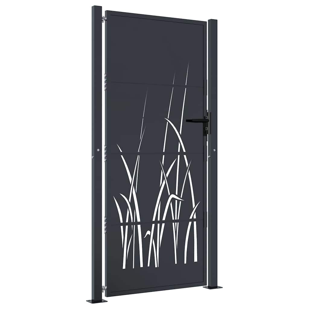Garden Gate Anthracite 100x200 cm Steel Grass Design