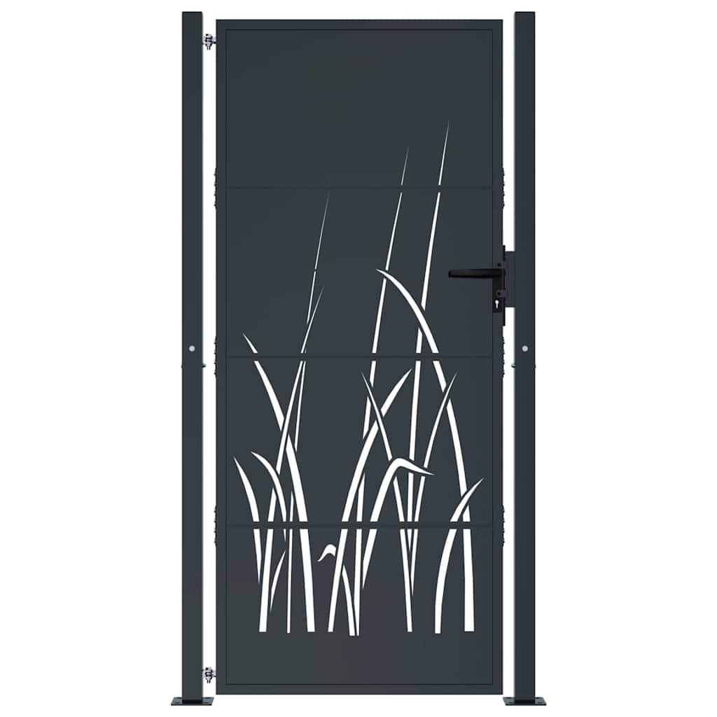 Garden Gate Anthracite 100x200 cm Steel Grass Design