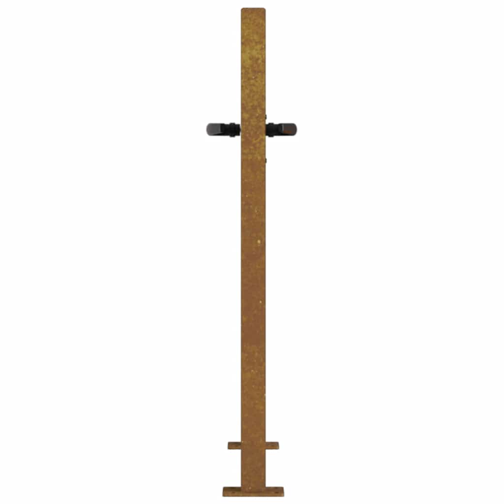 Garden Gate 100x75 cm Corten Steel Grass Design
