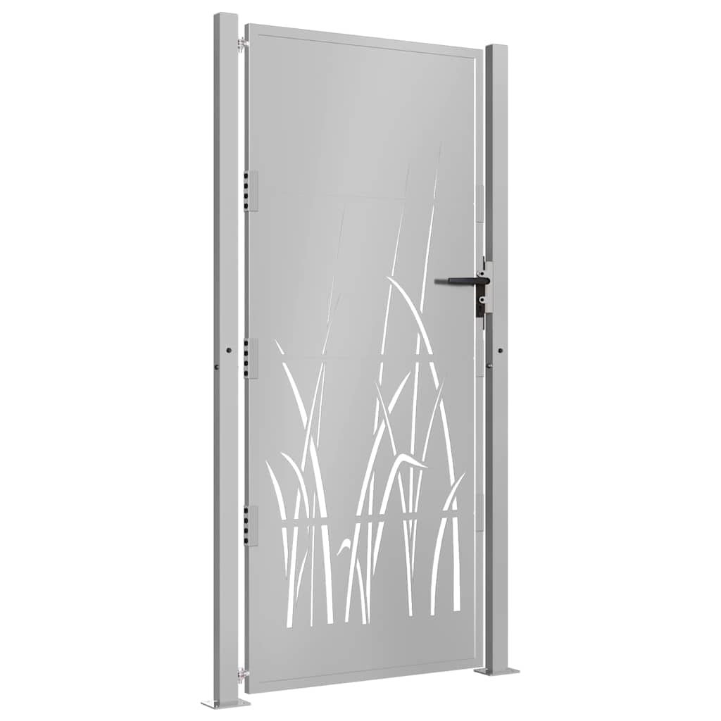 Garden Gate 100x175 cm Corten Steel Grass Design