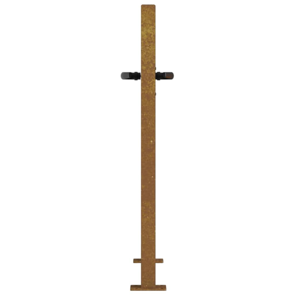 Garden Gate 100x75 cm Corten Steel Bamboo Design