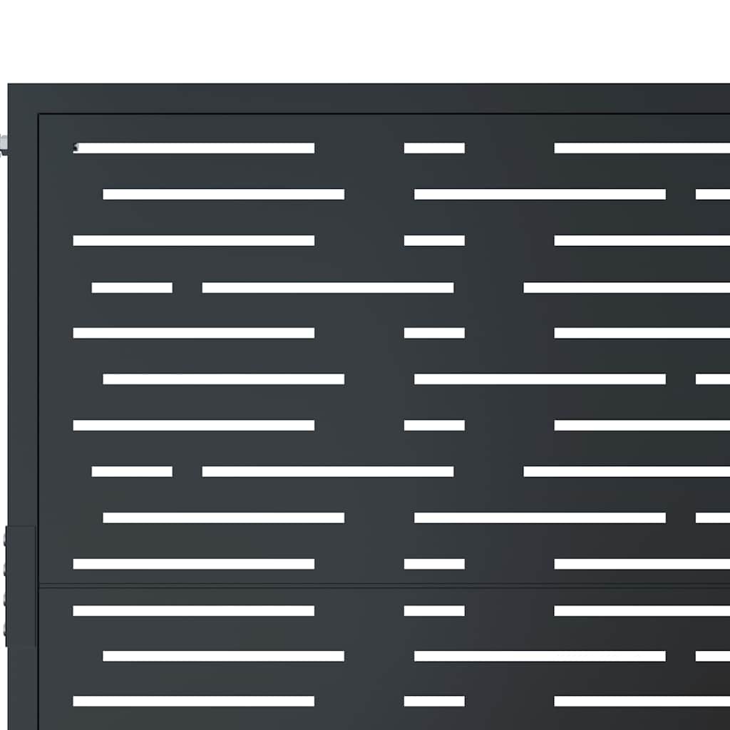Garden Gate Anthracite 100x75 cm Steel Square Design