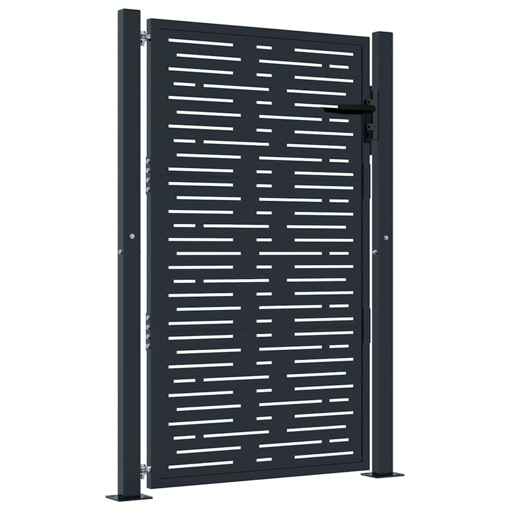 Garden Gate Anthracite 100x150 cm Steel Square Design