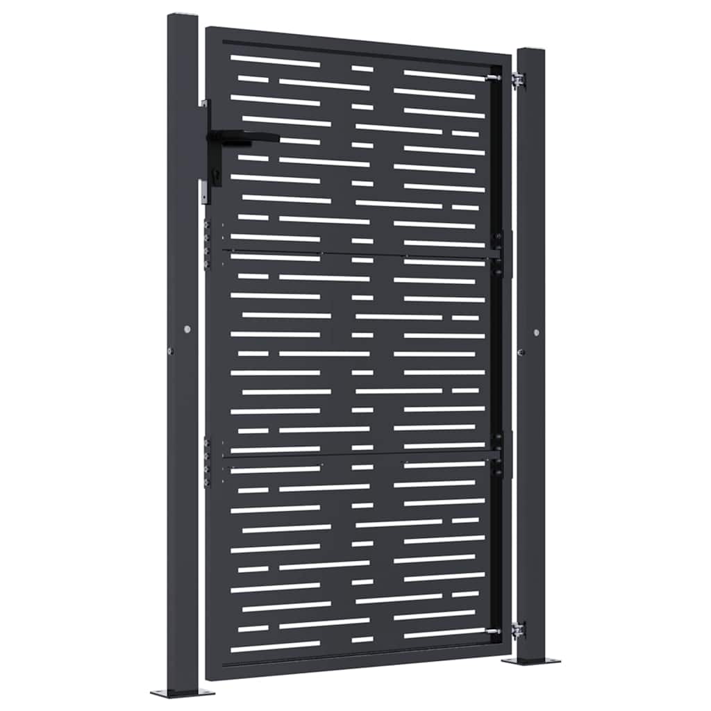 Garden Gate Anthracite 100x150 cm Steel Square Design