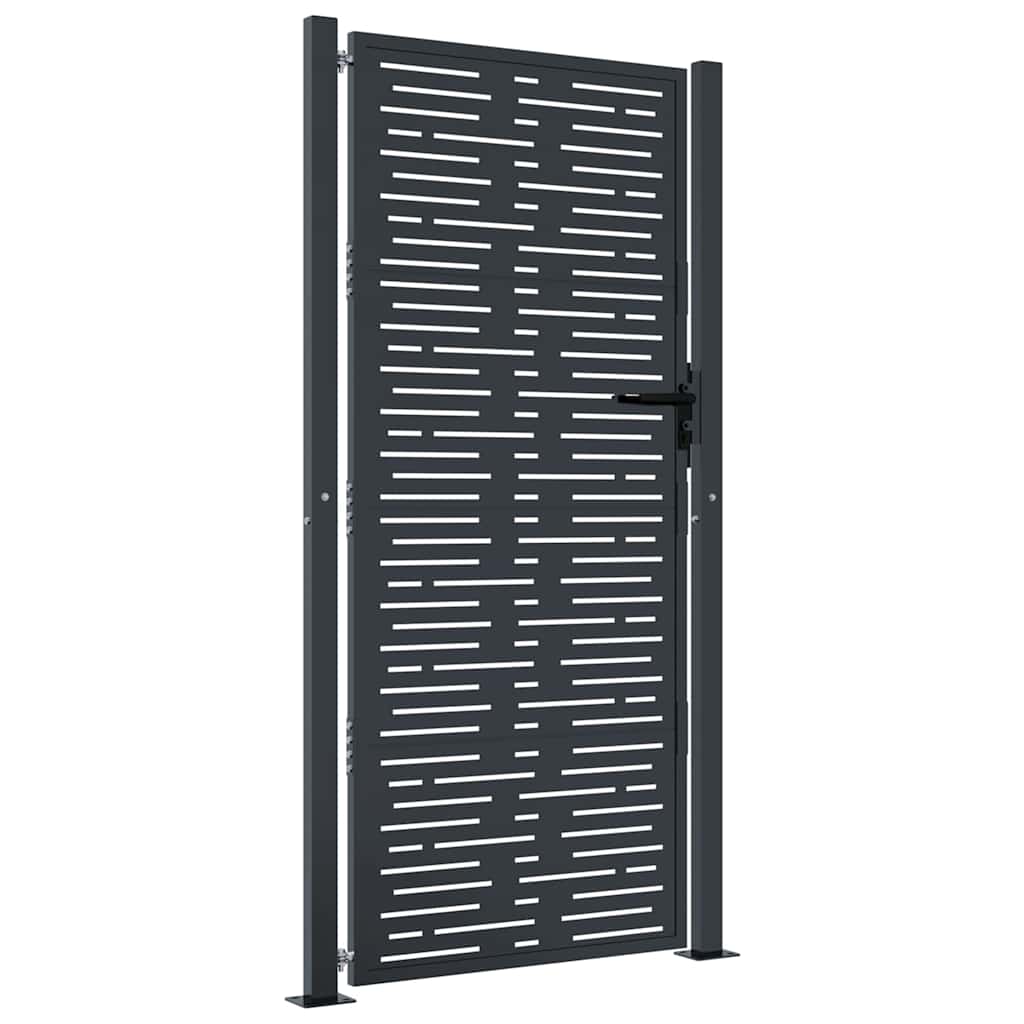 Garden Gate Anthracite 100x200 cm Steel Square Design