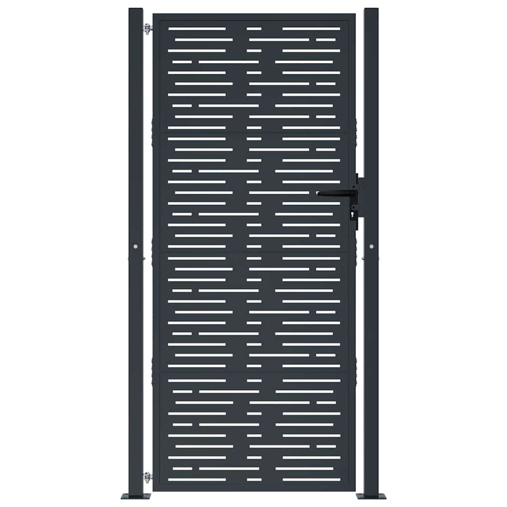 Garden Gate Anthracite 100x200 cm Steel Square Design