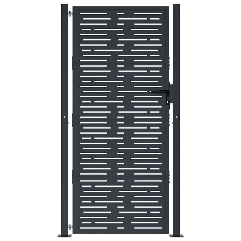 Garden Gate Anthracite 100x200 cm Steel Square Design
