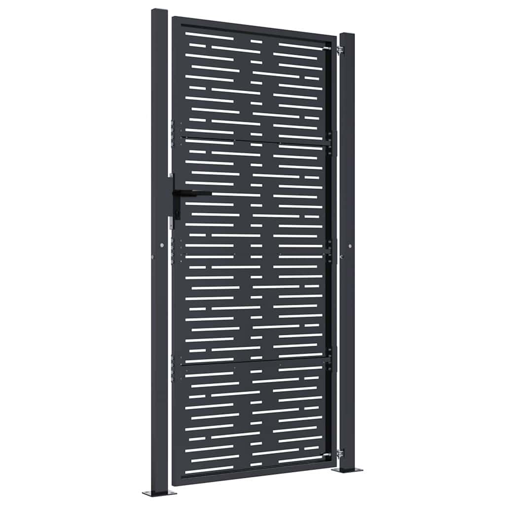 Garden Gate Anthracite 100x200 cm Steel Square Design