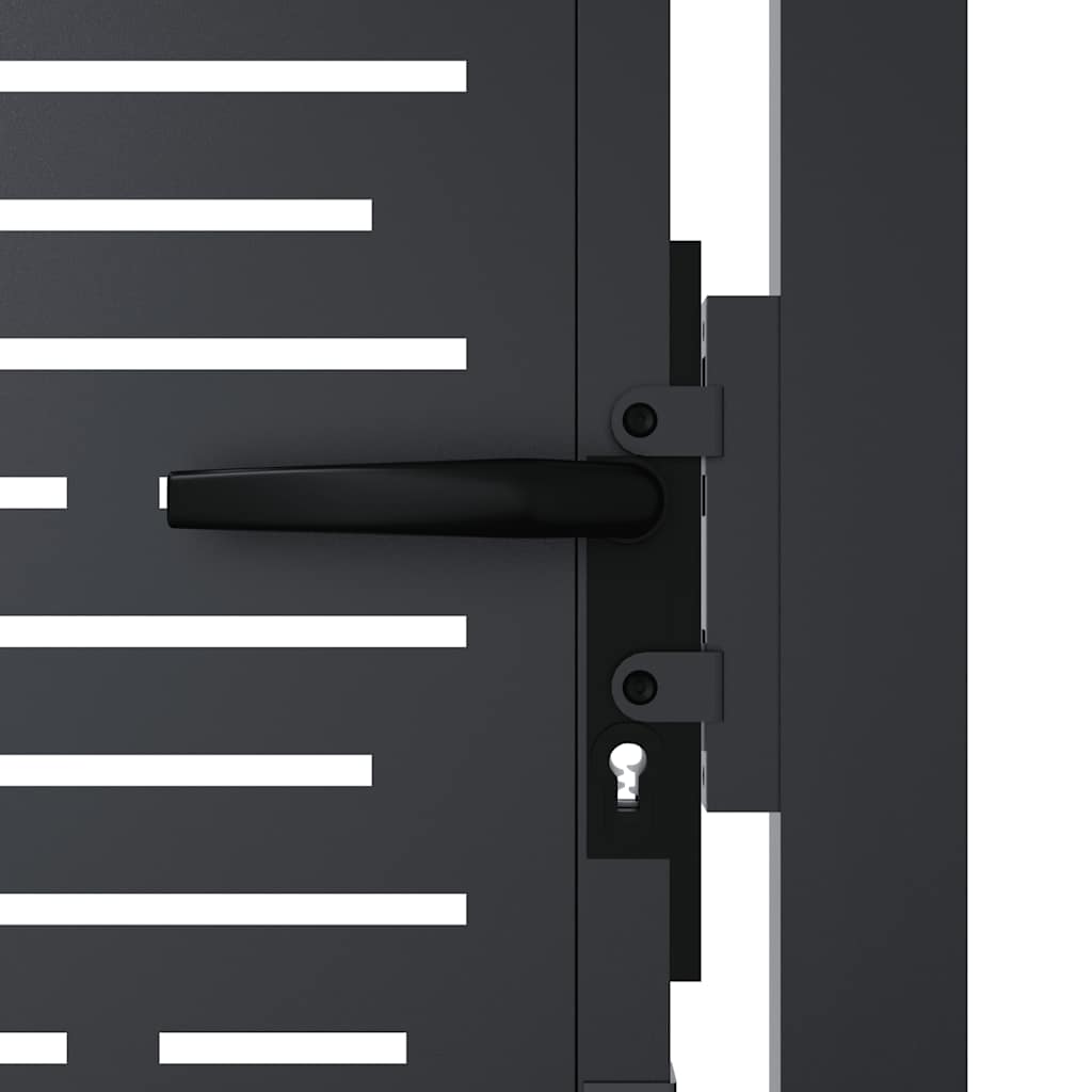 Garden Gate Anthracite 100x200 cm Steel Square Design