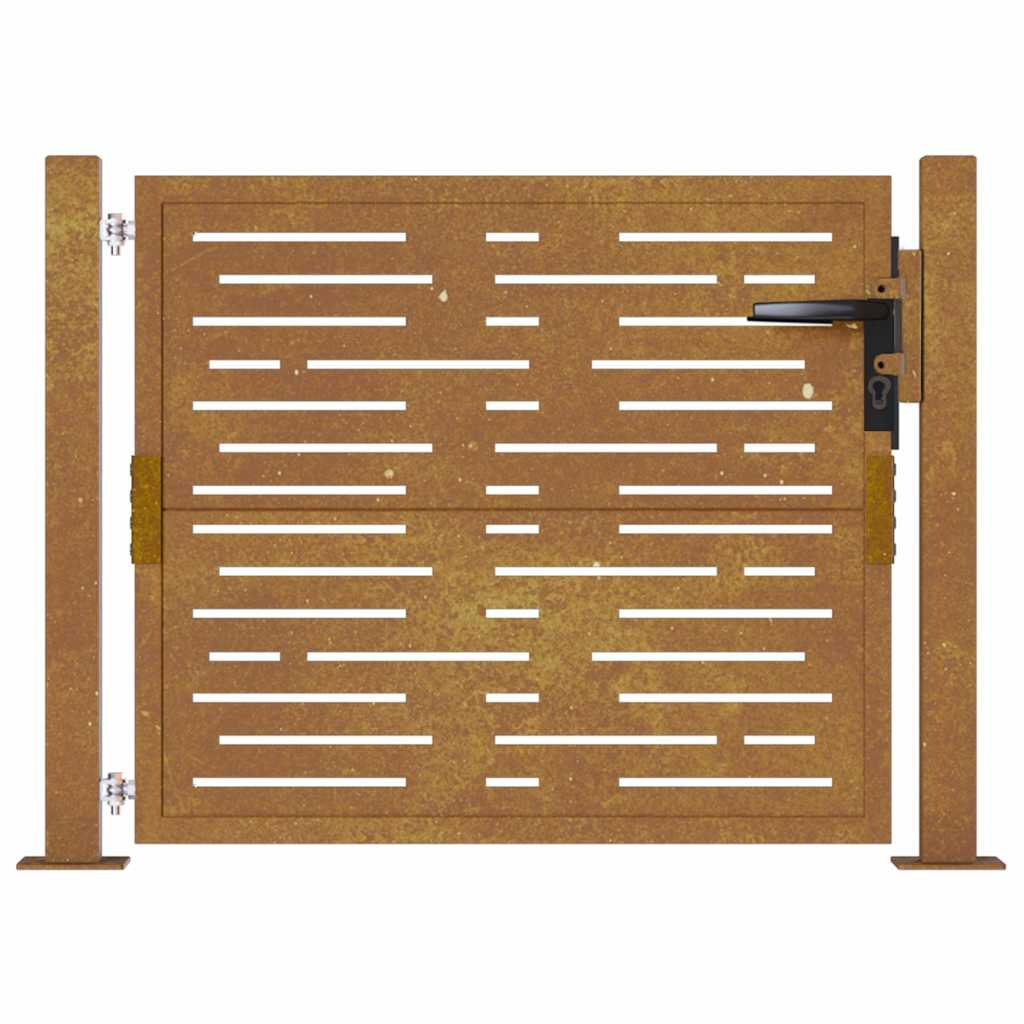 Garden Gate 100x75 cm Corten Steel Square Design