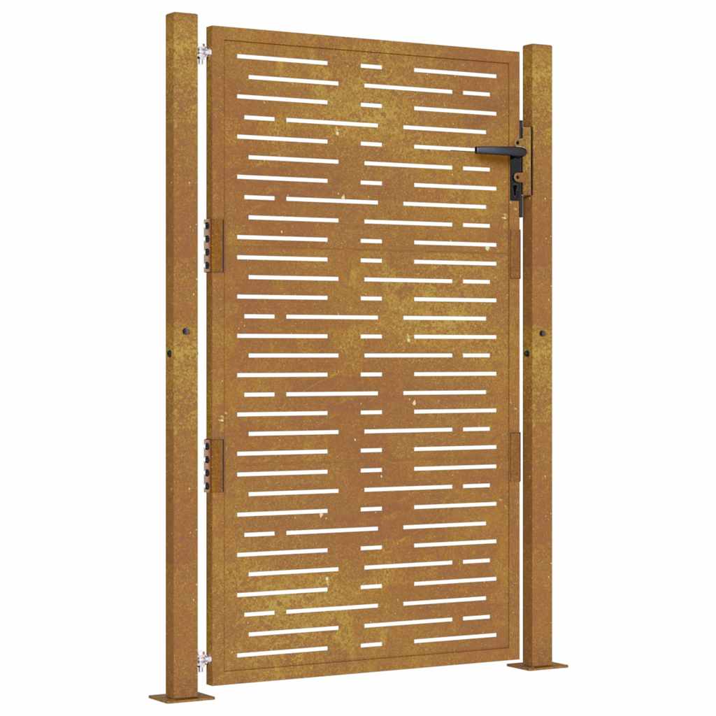 Garden Gate 100x125 cm Corten Steel Square Design