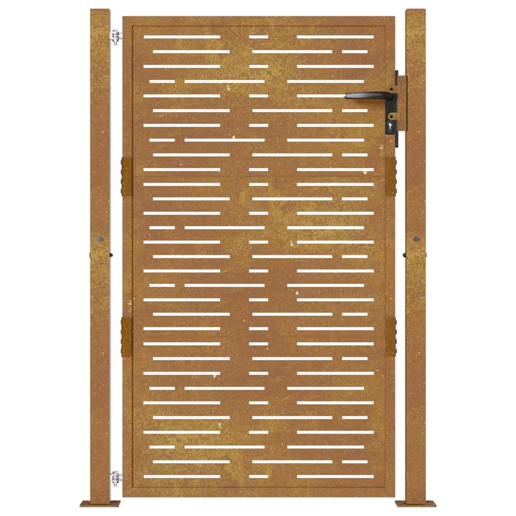Garden Gate 100x125 cm Corten Steel Square Design