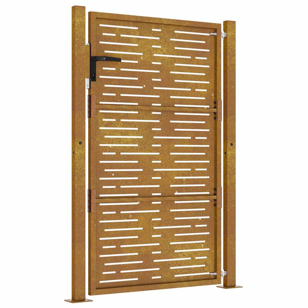Garden Gate 100x125 cm Corten Steel Square Design