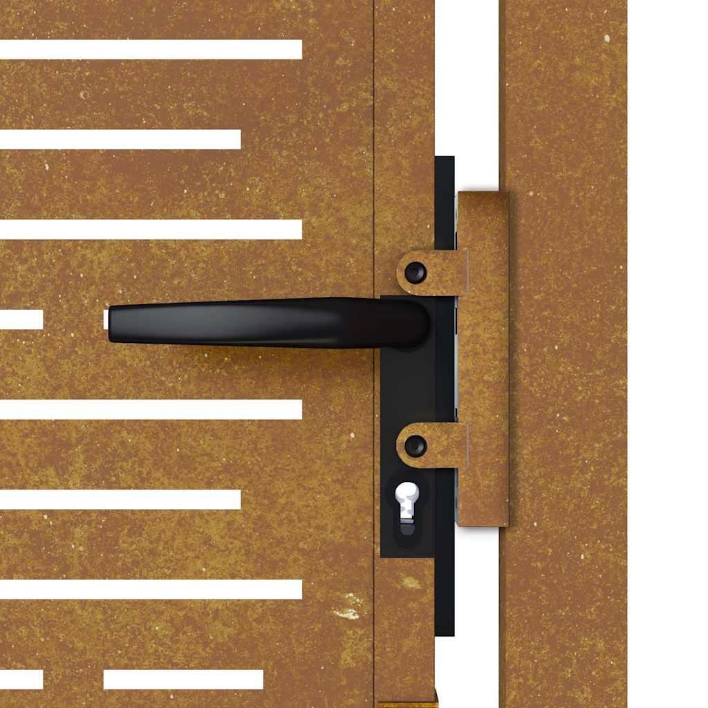 Garden Gate 100x125 cm Corten Steel Square Design