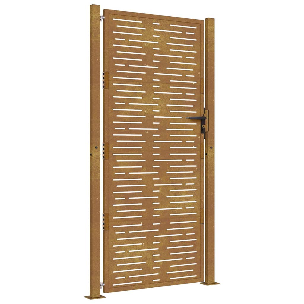 Garden Gate 100x175 cm Corten Steel Square Design