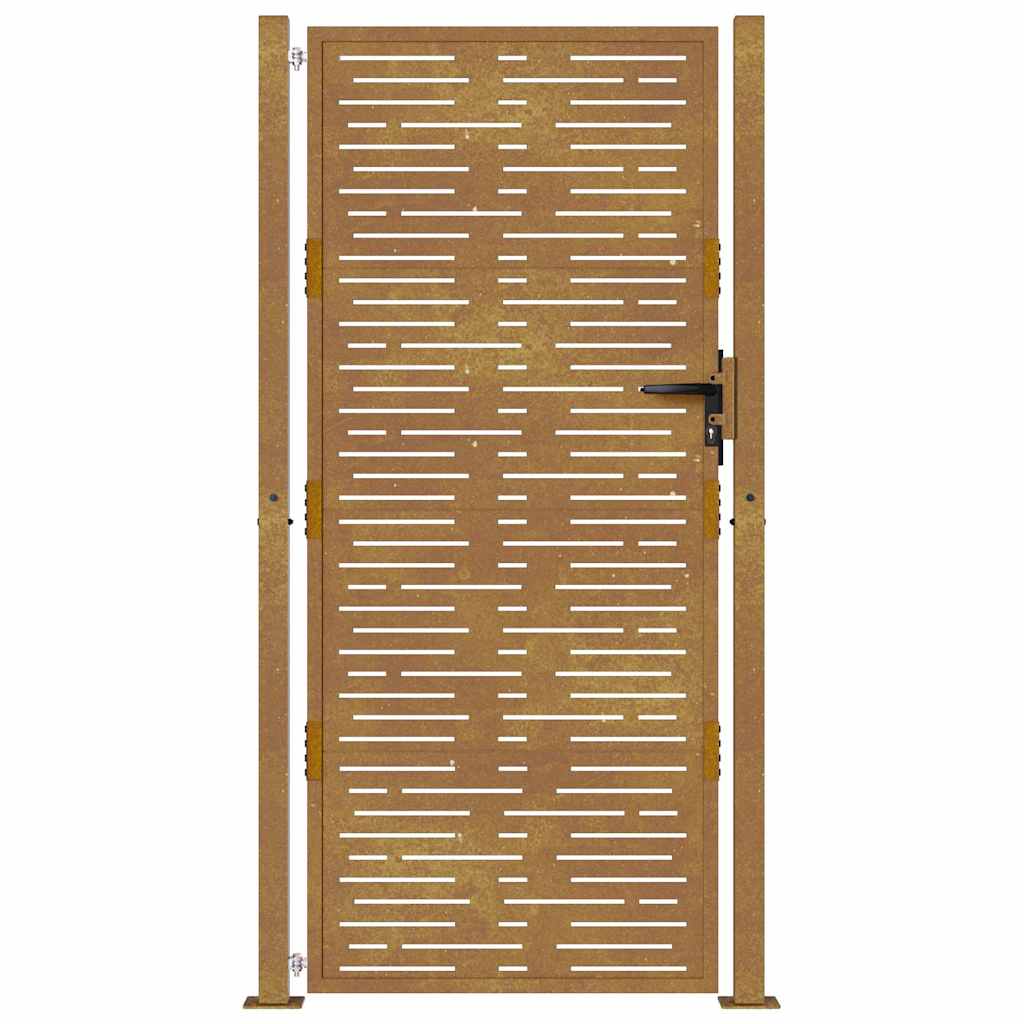 Garden Gate 100x175 cm Corten Steel Square Design