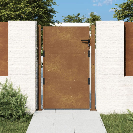 vidaXL Garden Gate 105x155 cm Corten Steel