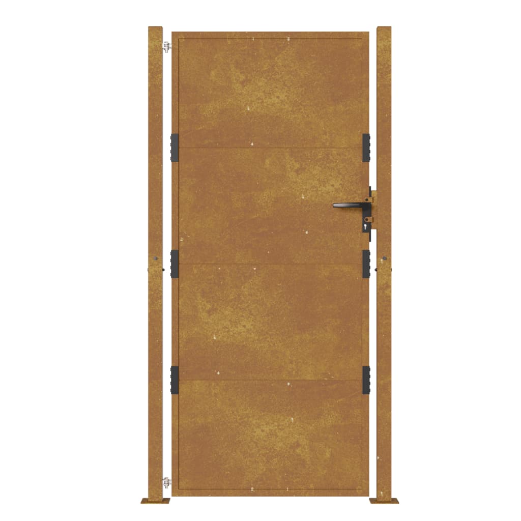 vidaXL Garden Gate 105x180 cm Corten Steel