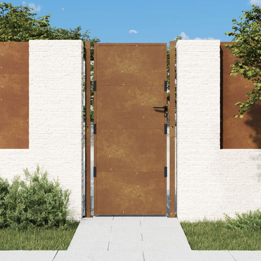 vidaXL Garden Gate 105x180 cm Corten Steel