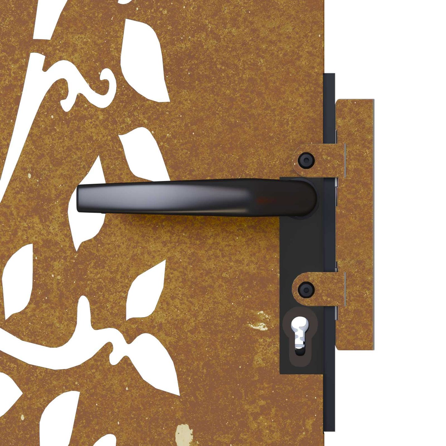 Garden Gate 85x150 cm Corten Steel Tree Design