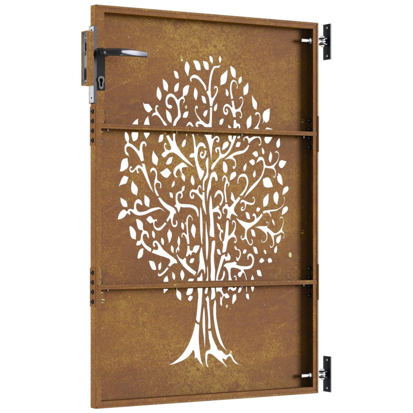 Garden Gate 85x150 cm Corten Steel Tree Design
