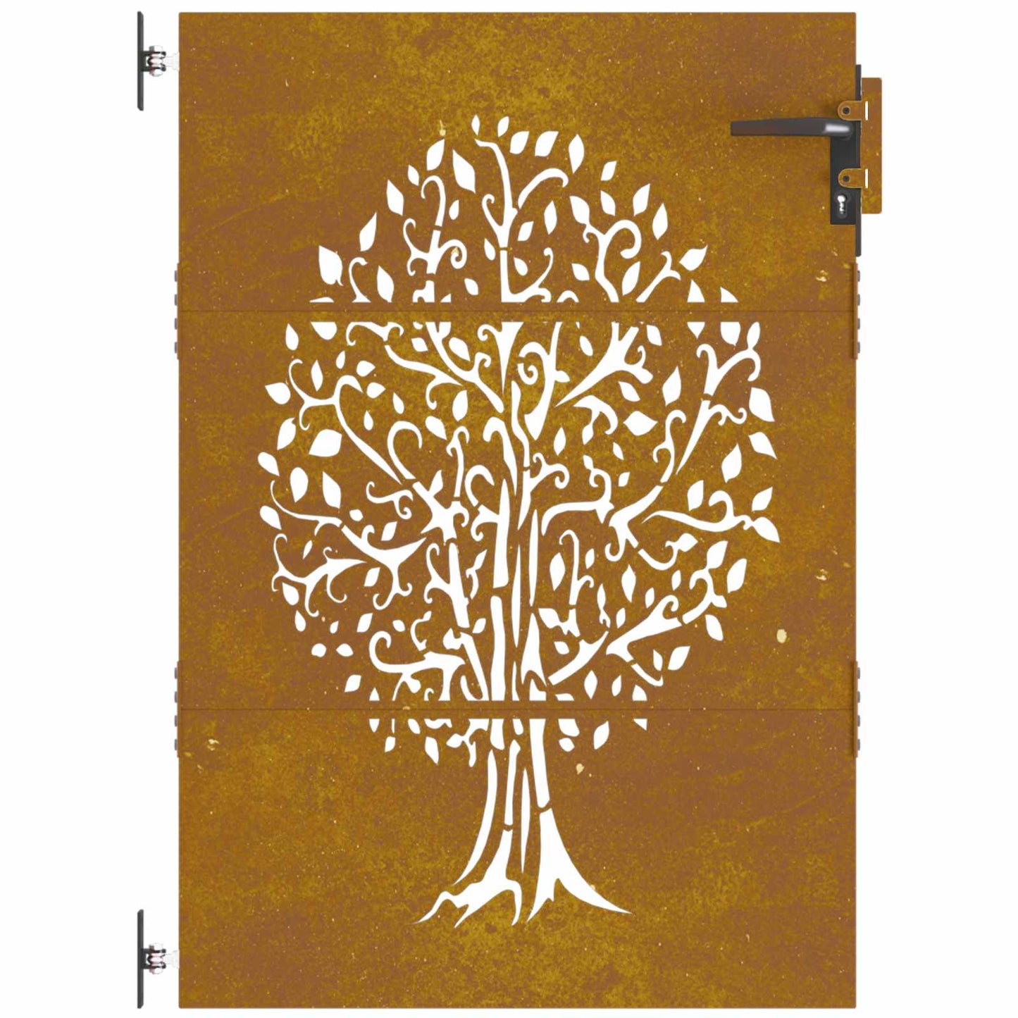 Garden Gate 85x150 cm Corten Steel Tree Design