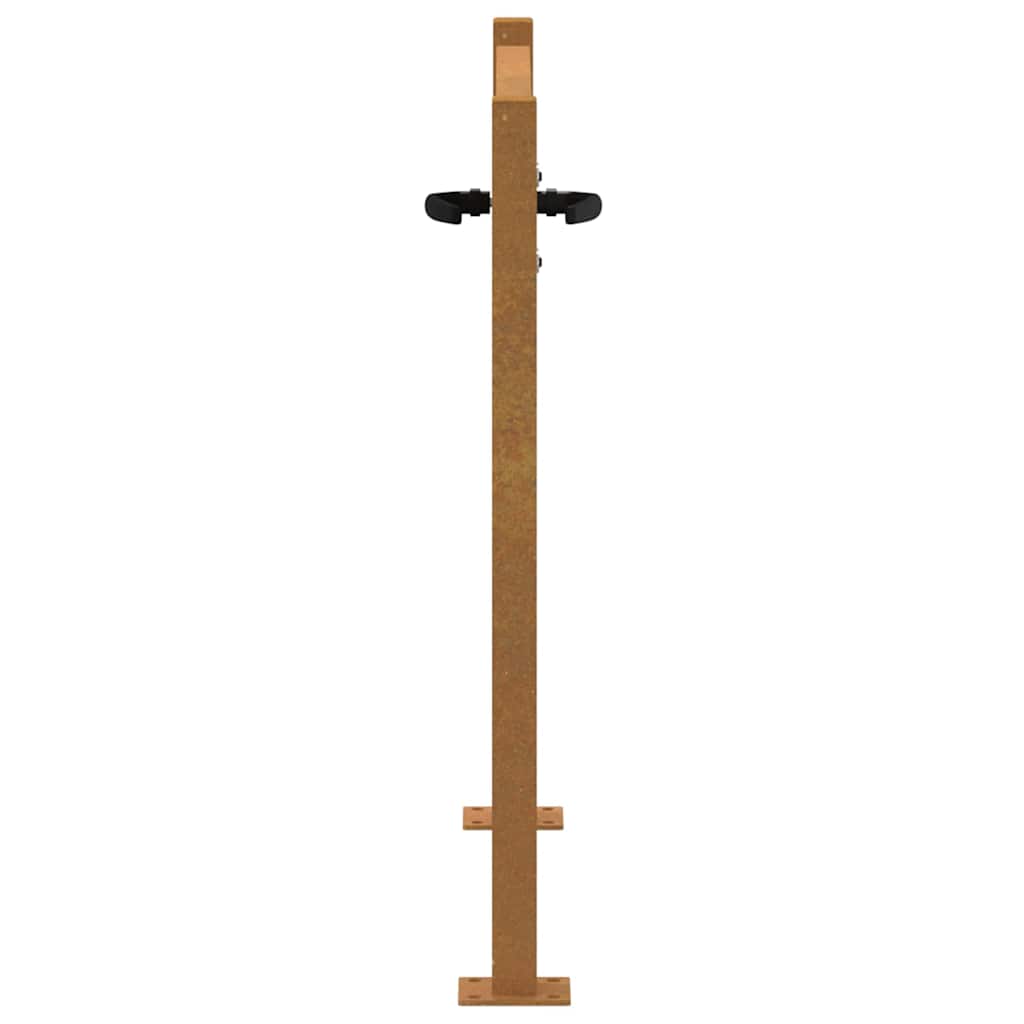 Garden Gate 100x100 cm Corten Steel Bamboo Design
