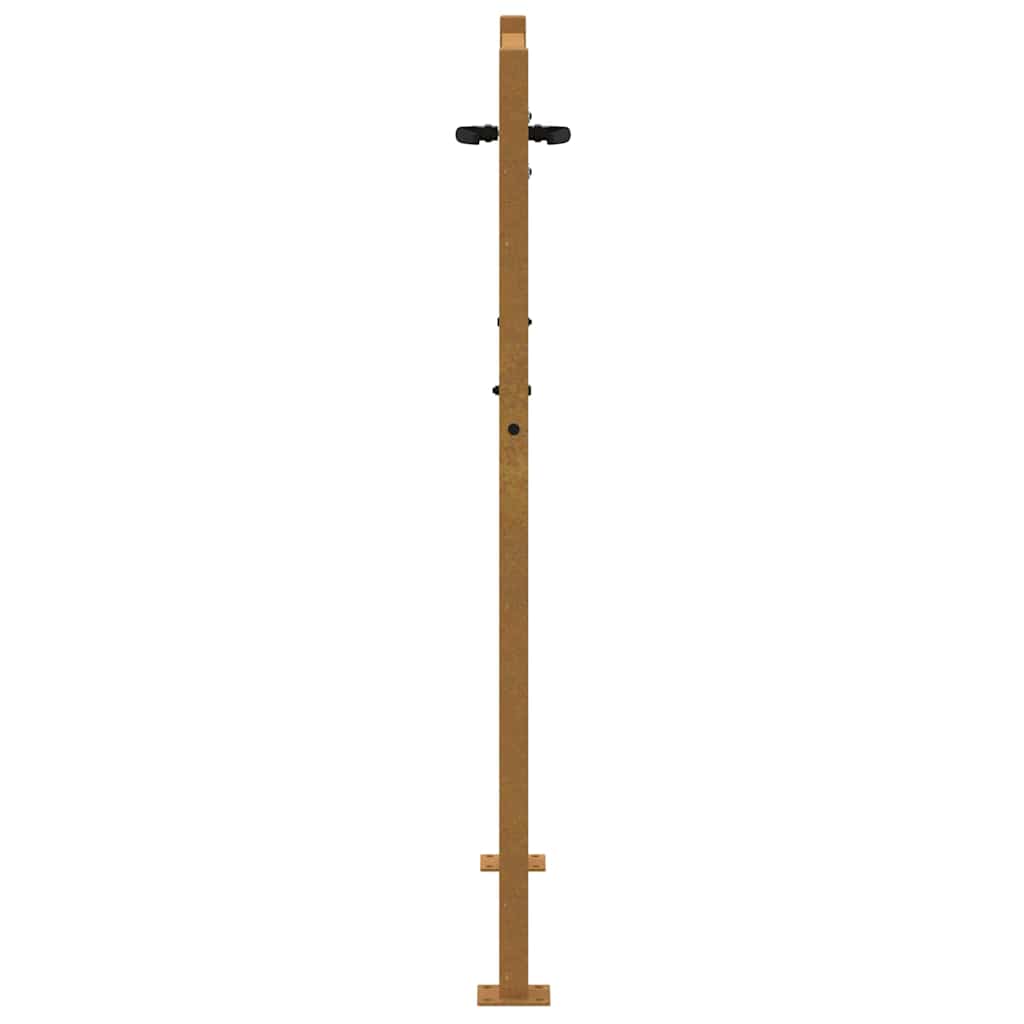 Garden Gate 100x125 cm Corten Steel Bamboo Design