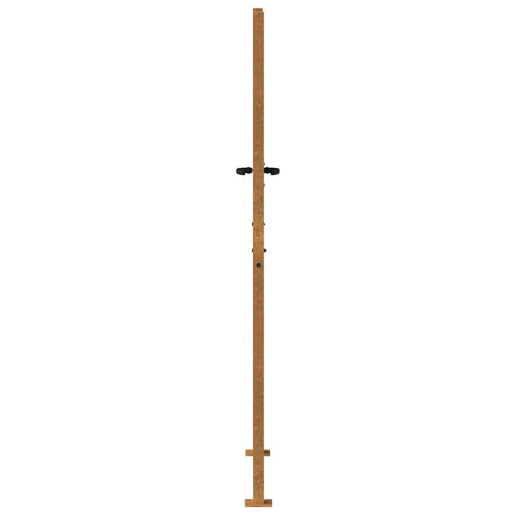 Garden Gate 100x200 cm Corten Steel Bamboo Design
