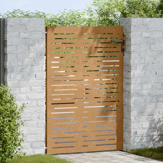 Garden Gate 85x150 cm Corten Steel Square Design