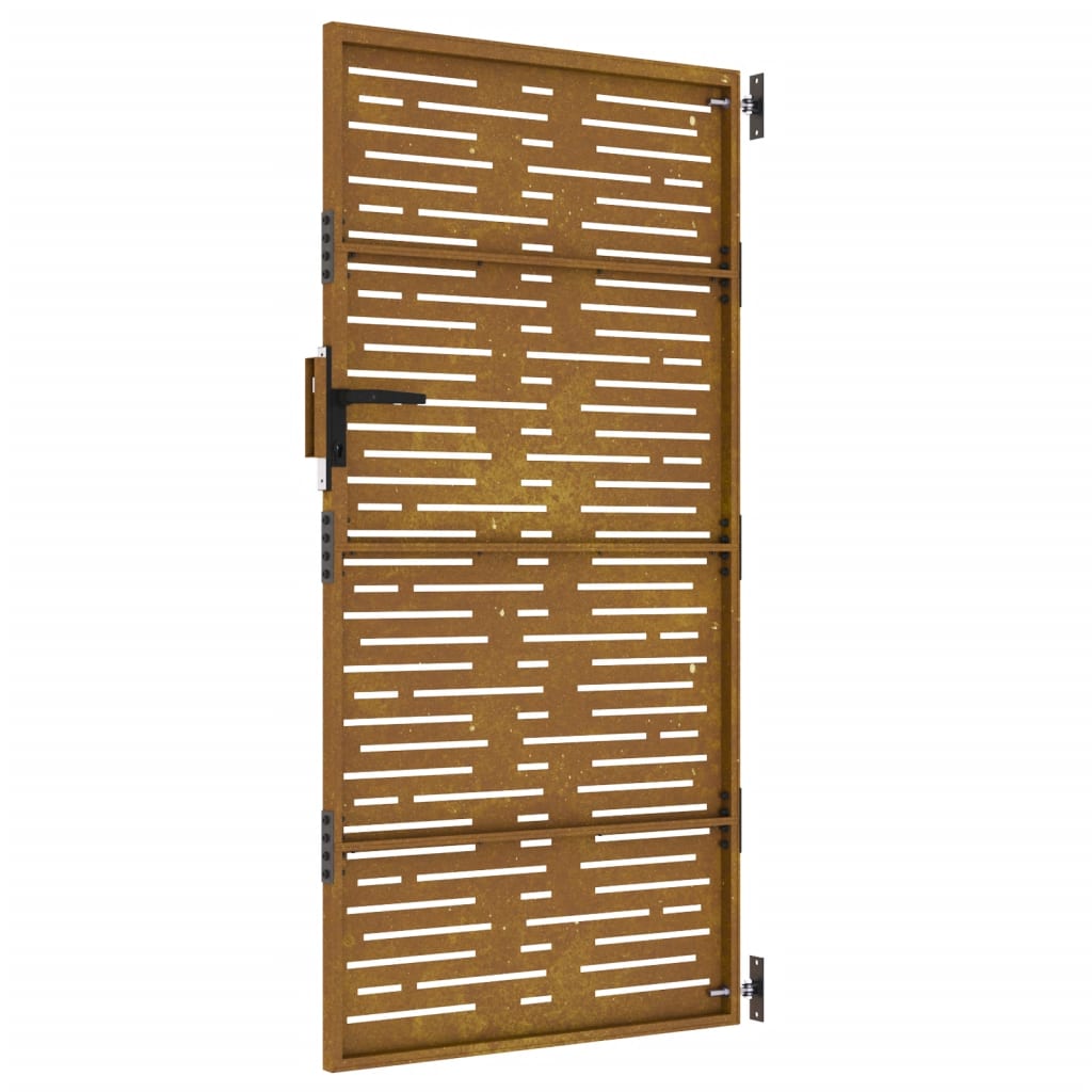 vidaXL Garden Gate 85x175 cm Corten Steel Square Design