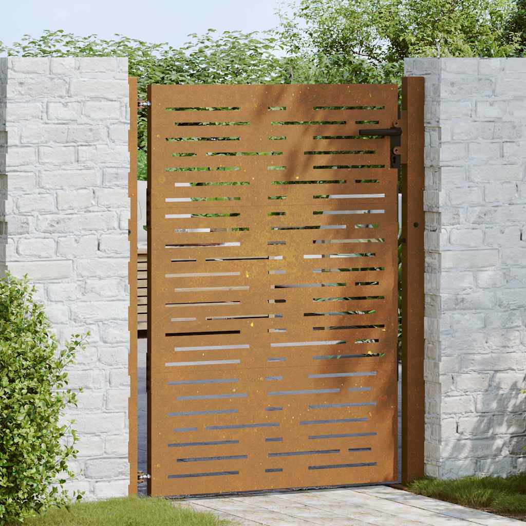 Garden Gate 100x150 cm Corten Steel Square Design