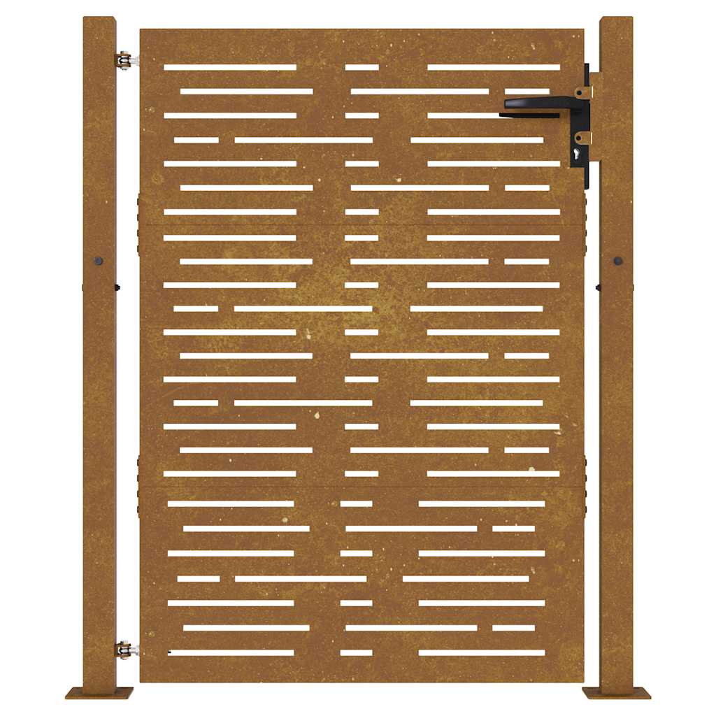 Garden Gate 100x150 cm Corten Steel Square Design