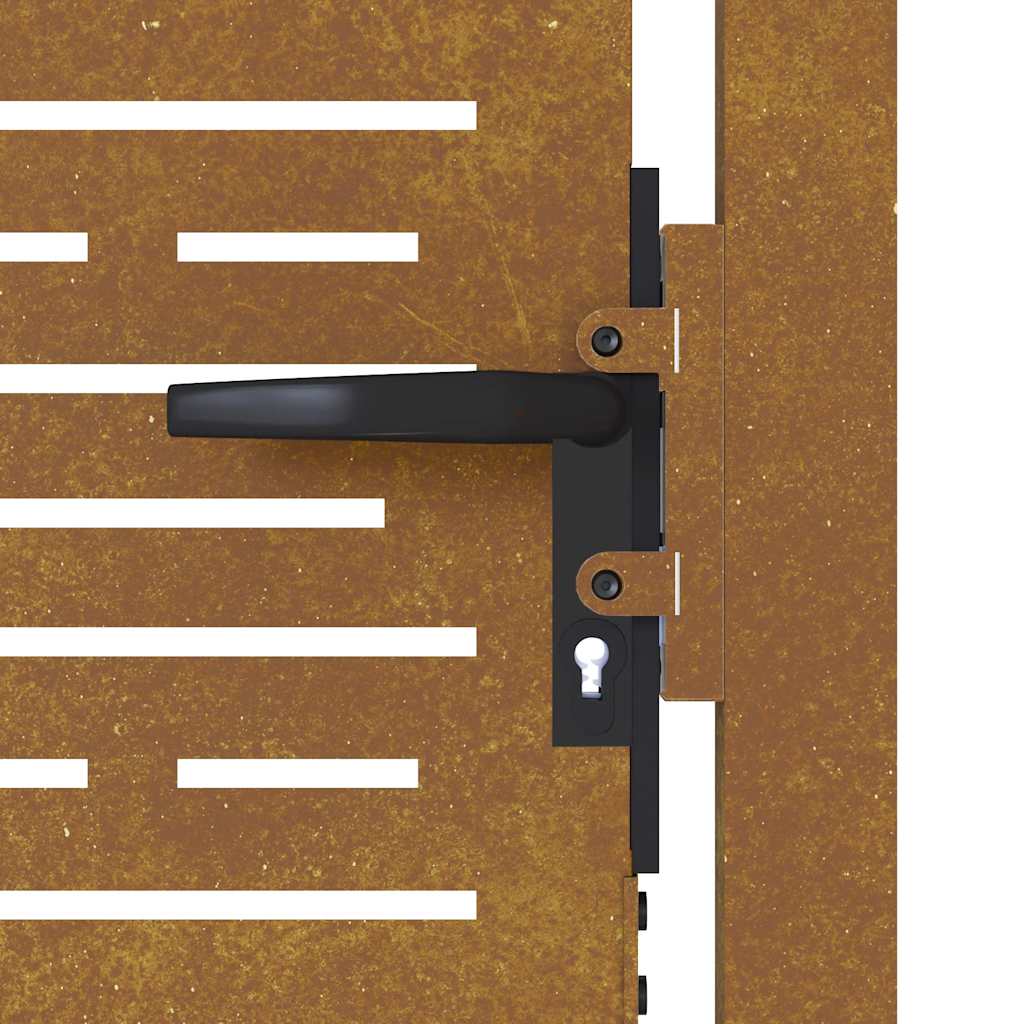 Garden Gate 100x150 cm Corten Steel Square Design